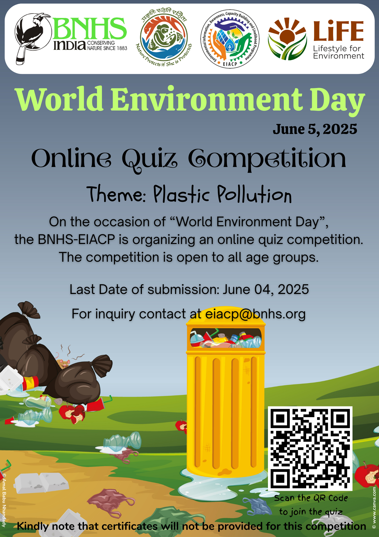 Online Quiz Competition - BNHS-EIACP